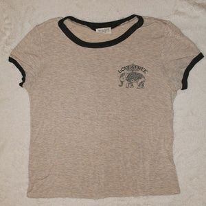 Love & free elephant tee